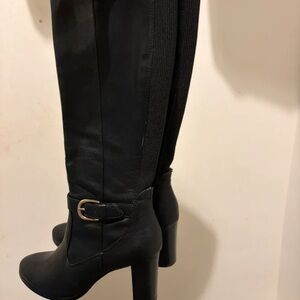 Next Black Heeled Boots with Buckle